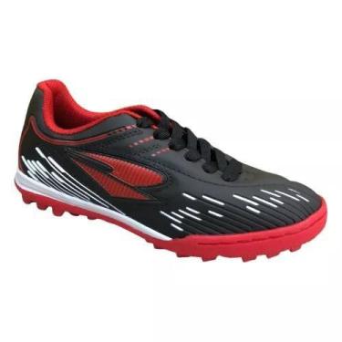 Imagem de Chuteira Dray Topfly Society Infantil - Original, Vermelho, 35