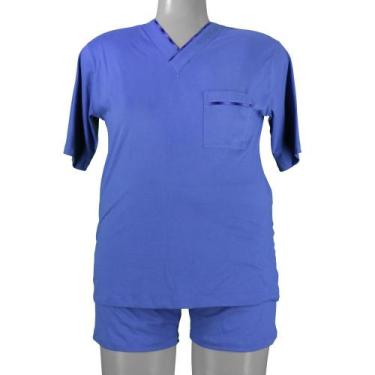 Imagem de Pijama Masculino Algodão Candisani Tamanho EG1 ao EG6 - 546, Azul roya
