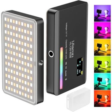 Imagem de Luz de vídeo ULANZI VL120 RGB, Luzes de vídeo de bolso LED On-Camera, Bateria recarregável embutida 3100mAh, 360 efeitos de luz Full Color 20, CRI≥95 2500-9000K Painéis de LED para registro