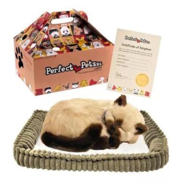 Imagem de Brinquedo de Pelúcia Que Respira Perfect Petzzz Acompanha Pilha, Gato 