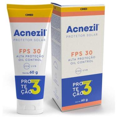 Imagem de Protetor Solar Facial Fps 30 Reduz Oleosdade 60g Acnezil - Cimed