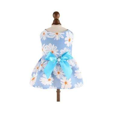 Imagem de Vestido De Princesa Para Gatos E Gatinhos, Listrado E Xadrez Com Laço,