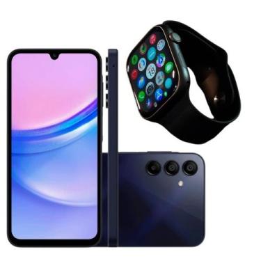 Imagem de Celular Samsung Galaxy A15 4G 128GB Azul Escuro Tela Super AMOLED 6,5 