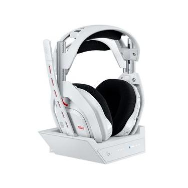 Imagem de Headset Gamer sem Fio Logitech Astro Gaming A50 Lightspeed + Base Station (Gen 5), Branco