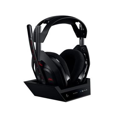 Imagem de Headset Gamer sem Fio Logitech Astro Gaming A50 Lightspeed + Base Station (Gen 5) Preto