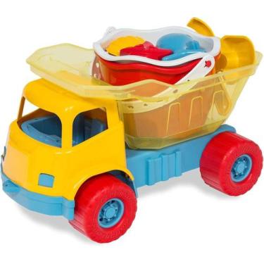 Imagem de Brinquedo Caminhão Dino Praia com Baldico - Cardoso Toys