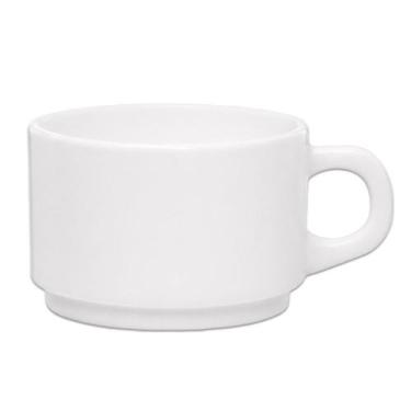 Imagem de Xícara de Café Branca Vidro Opalino Hotel Restaurante 90ml Rojemac Ess