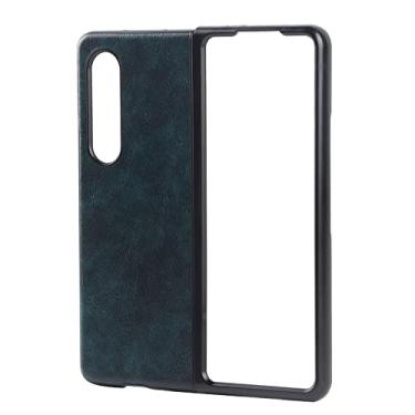 Imagem de Capa protetora para telefone, capa de telefone com cobertura completa para Z Fold 3(azul)