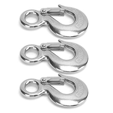 Imagem de Gancho de olhal com trava de segurança, gancho de elevação com olhal Gancho de olhal para metalúrgica para guindastes de engenharia(0,75T)