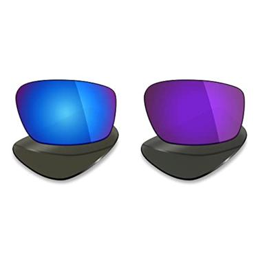 Imagem de 2 pares de lentes polarizadas de substituição da Mryok para óculos de sol Oakley Straightlink – Opções