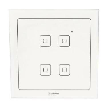 Imagem de Interruptor Inteligente Outmat Touch Wi-Fi 4X4 Branco Alexa