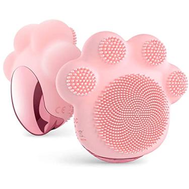 Imagem de MelodySusie Escova de limpeza facial sônica elétrica com massagem aquecida, dispositivo de limpeza facial de silicone para limpeza profunda e esfoliação suave, recarregável, presentes para mulheres
