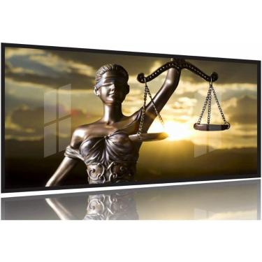 Imagem de Quadro decorativo Escritórios - Advocacia - 130x60 Moldura Preta 2x2