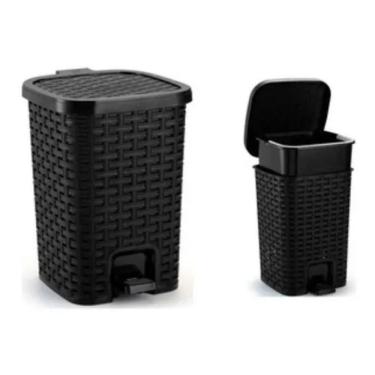 Imagem de Lixeira Com Cesto Pedal 15 L Banheiro Escritório Lavabo 1987