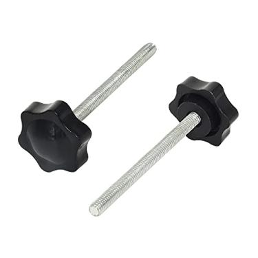 Imagem de Flyshop Maçaneta macho de fixação em forma de hexagonal com rosca macho, 32 mm de diâmetro, M6 x 70 mm, 10 peças