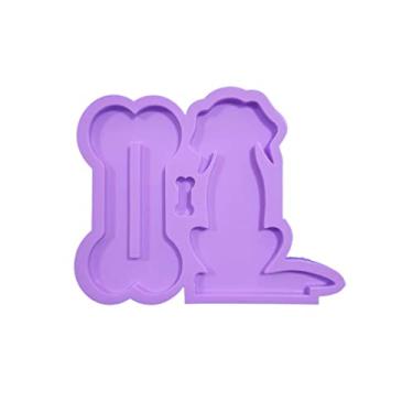 Imagem de Confeitaria dos Moldes, R194 Molde de silicone cão pet eternização placa veterinário resina decorar