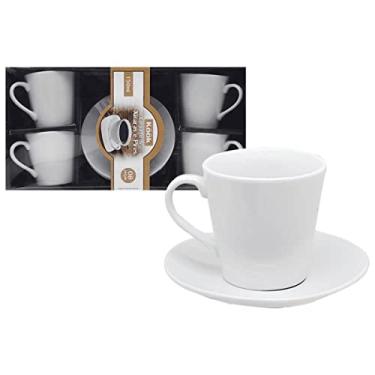 Imagem de Jogo 4 Xícaras Chá 150ml Porcelana Com Pires - Wincy