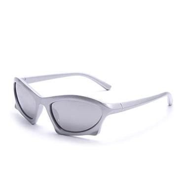 Imagem de Óculos de sol steampunk óculos de sol femininos masculinos moda óculos de sol punk óculos femininos espelhos óculos uv400,3, como mostrado