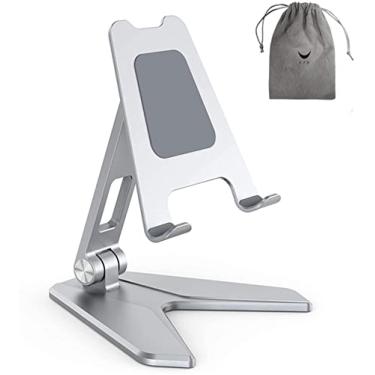Imagem de Suporte de telefone, suporte de tablet dobrável, base de suporte de telefone ajustável, suporte antiderrapante para mesa com ângulo ajustável, adequado, rosa, P10MINI