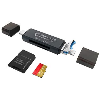 Imagem de Leitor de cartão de memória SD/Micro SD, leitor de cartão BorlterClamp USB C SD/TF micro USB OTG leitor de cartão compatível com PC, laptop, MacBook, smartphone