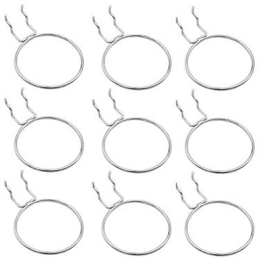 Imagem de Rurili Metal Chapeamento Pegboard Suporte de Copos Estilo Anel Ganchos Pegboard Acessórios Pegboard Resistente Ganchos Organizadores para Armazenamento 10 Peças (Grande)