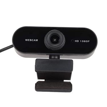 Imagem de Câmera do computador, driver USB gratuito, 1920 x 1080p, foco manual, webcam para videoconferência, rotação 360°