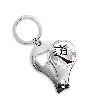 Imagem de Dao Religion China Ink Mointain Nail Nipper Ring Chaveiro Abridor de Garrafas Cortador