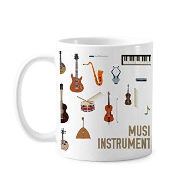 Imagem de Combinação de instrumentos musicais caneca cerâmica cerâmica xícara de café porcelana louça