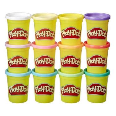 Imagem de Play-Doh Cores De Primavera Kit Com 12 Potes - Hasbro