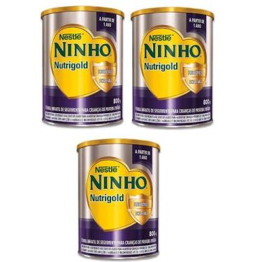 Imagem de Kit 3 Unidades Ninho Nutrigold 800G - Nestle