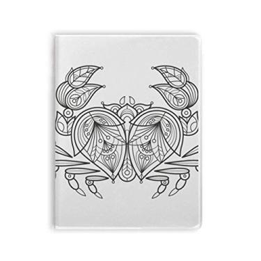 Imagem de Ocean Paint Run Red Line Art Deco Gift Fashion Notebook Goma Diário Capa Macia