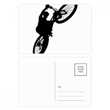 Imagem de Cartão postal Sports Ride Jumping Bicycle Player Cartão de felicitações de aniversário