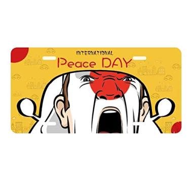 Imagem de DIYthinker Bandeira do Japão boné de maquiagem gritando placa de carro decoração Dia da Paz