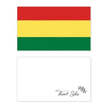 Imagem de Bandeira da Bolívia com estampa de símbolos, cartão de agradecimento, aniversário, saudações, casamento, agradecimento