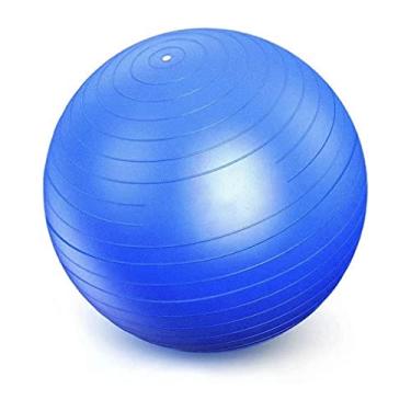 Imagem de Bola Suiça Premium para Pilates, Yoga e Exercícios, Sistema Anti-Estouro, Várias Cores, Resistente, Leve, Capacidade de 150kg, Acompanha Bomba de Ar, Lavável (55cm, Azul)