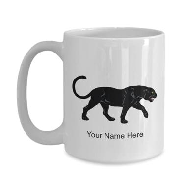 Imagem de Caneca Pantera personalizada, Copo de Café Pantera, Ideia de Presente Pantera, Copo Pantera Personalizado - Caneca de Café 445 ml