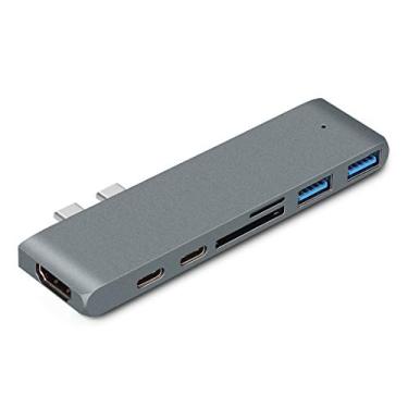 Imagem de Adaptador Hub Macbook Pro 7em1 Usb C + Hdmi 4k + Thunderbolt