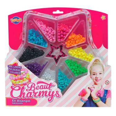 Imagem de KIT MICANGAS BEAUTY CHARMYS ESTRELA COLORIDA/ 1DZ OFOS