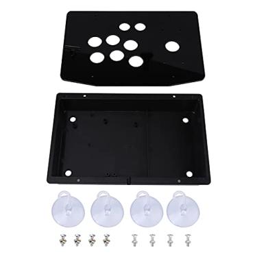 Imagem de QANYEGN Caixa De Fliperama De Painel De Acrílico, Kits DIY Pretos, Substituição De Consoles De Jogos De Arcade Para Máquinas De Jogos De Arcade