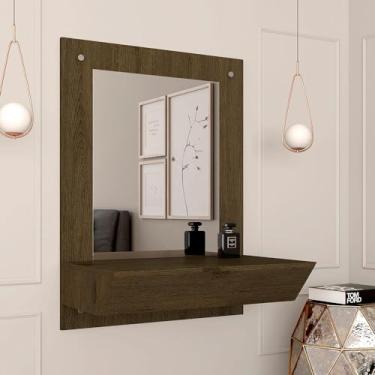 Imagem de Penteadeira Suspensa Com Espelho Cecilia Cedro - Móveis Arapongas Cedro