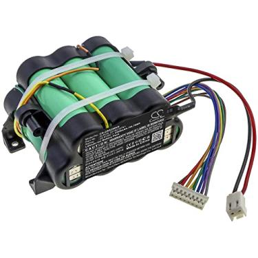 Imagem de Derrlrmg Bateria de 2500 mAh compatível com De Longhi 5519210741, XLR25 Colombina XLR25LE.GY, Colombina XLR25LM.BL, Colombina XLR25LM.GY, XLR25LE.GY, XLR25LM.BL, XLR25LM.GY