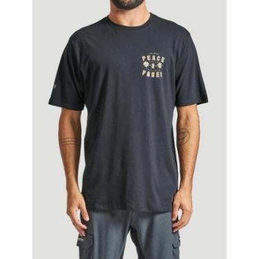 Imagem de Camiseta Hurley HYTS010423 Peace & Power - Preto-Masculino
