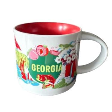 Imagem de Starbucks Caneca de café de cerâmica Georgia Series Discovery, 400 ml
