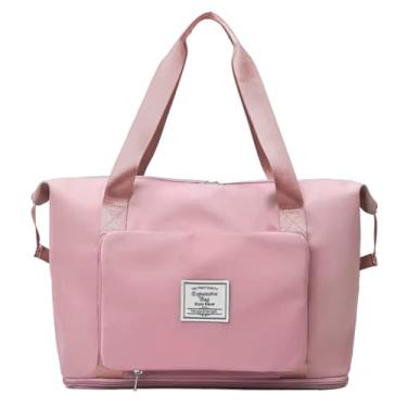 Imagem de Bolsa Esportiva Feminina Grande Mala Para Treino Academia Viagem Yoga (ROSA)