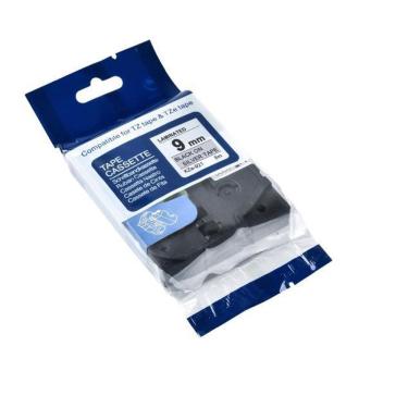 Imagem de Fita Aplicável Brother Tz Tze 921 Prata Letra Preta 9Mm