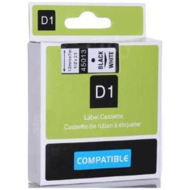 Imagem de Kit 50 Fitas Compatível Dymo D1 45013 Branca 12Mm