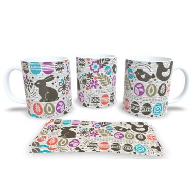 Imagem de Canecas Branca de Porcelana Personalizadas Pascoa 6 (Pascoa 120)