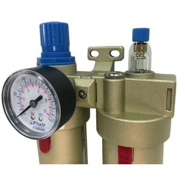 Imagem de Filtro De Ar e Óleo C/ Regulador 1/2 Fluir 1 Saida Torneira - Para Com