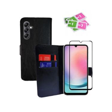 Imagem de Capa Capinha Carteira Samsung Galaxy A24 4G + Película De Vidro 3D - I