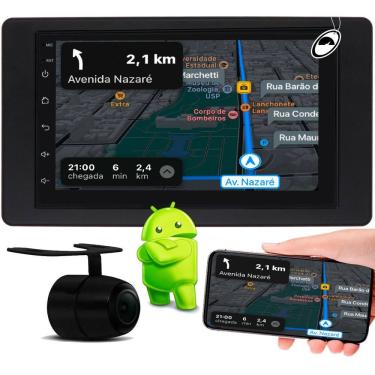 Imagem de Multimidia 7" Polegadas Android Kangoo 1998 a 2018 Android Auto CarPlay Wi-Fi + Câmera de Ré